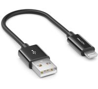 Hamiltion-0,15M Lightning 8 Pin Usb Câble De Charge & Données Certifié Mfi Et Compatible Avec Iphone 14 Pro Max 14 Pro 14 Plus 14 Se 13 Pro Max 13 Pro 13 Mini 12 Pro Max 12 Pro 12 Mini-Noir