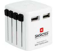 Hamiltion- 1.302330 World Usb Charger 2 Prises Usb Dans Chaque Partie Du Monde-Tension D'Entrée : 100 V-250 V-2 Sorties Usb De Type A : 5,0 V Cc/Max. 2,4 A