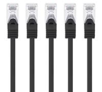 Hamiltion-10M-Noir-5 Pièces Câble Réseau Cat7 Câble Patch Sftp Câble Brut Lankabel 10Gb/S-500 Mhz Assemblé Avec 2 Fiches Rj45 Cat 6A