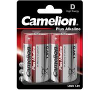 Hamiltion-11000220 Pack De 2 Piles Alkaline Plus Lr20 D Mono, 1 Unité