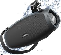 Hamiltion-(120W Max)70W Enceinte Bluetooth Puissante, Ipx6 Haut-Parleur Chantier Extérieur Étanche Bluetooth Speaker,Triple Radiateurs Passifsbasses Profondes, Power Bank/Dsp/Eq/Tf/Aux/42H/Ouvreur(X1