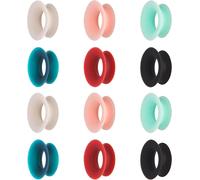 Hamiltion-12pcs Mute Style Pack For Earplugs Pack De Style Muet Pour Bouchons D'oreille Accessoires De Bouchons D'oreilles 6 Couleurs De Bouchons D'oreilles En Silicone Bouchons D'oreilles Antibruit