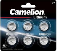 Hamiltion-13000600 Piles Bouton Cr2032/Cr2025/Cr2016 Lot De 6 Argent