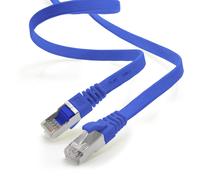 Hamiltion-15M-Bleu-1 Pièce Câble Ruban Lan Ethernet Gigabit Cat.7 (Rj45) Câble Réseau Câble Brut (10Gbit/S) Câble D'Installation Plat Mince Compatible Avec Cat.5-Cat.5E-Cat.6