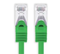 Hamiltion-15M-Vert-1 Pièce Câble Réseau Cat.7 Câble Patch Sftp (Câble Brut) (Set) 10000Mbit/S-500 Mhz Assemblé Avec 2 Fiches Rj45 Cat6A