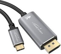 Hamiltion-2 M¿Câble Adaptateur Usb-C Vers Displayport (Jusqu¿À 4K/2160P À 60 Hz¿Pour Raccorder Un Pc Portable, Un Smartphone Ou Une Tablette À Un Grand Écran¿Dp, Thunderbolt 3/Usb-C 3.1)