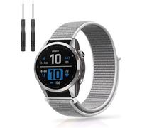 Hamiltion-22mm Bracelets Pour Garmin Fenix 7/Fenix 7 Solar/Fenix 6/Fenix 6 Pro/Fenix 5/Fenix 5 Plus/Garmin Epix 2/Instinct 2/Fenix 7 Sapphire Solar,Nylon Bracelet Pour Garmin Forerunner 935-Blan