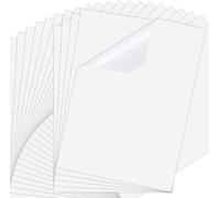 Hamiltion-25 Feuilles 21x29.5cm Autocollant Jet D'encre,Film Transparent Imprimable Étiquette En Papier À Séchage Rapide Pour Imprimantes À Laser
