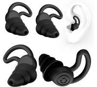 Hamiltion-2pcs Bouchons Doreilles Anti Bruit,Bouchon Oreille Concert,Lavables Et Réutilisables,Adaptés Pour Dormir,Nager,Etc.,Confortables Bouchons D'oreille Insonorisés À Trois Couches En Nano Sili
