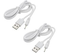 Hamiltion-2Pcs Câble De Chargeur Usb Dc Compatible Avec Huion P80/Gt-P80/Pf150/Q11K V1/Ugee M708/2150 Stylo À Dessin Tablette Stylo Dc 2,0Mm Câble De Charge Pour Appareil Blanc 1M
