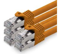 Hamiltion-3,0 M-Orange-Lot De 5 Câbles Réseau Cat.7 Câble Patch Sftp Pimf Lszh Câble Gigabit Lan 10gb S Câble Brut Cat7 Avec Connecteur Rj45 Cat6a Compatible Avec Cat5 Cat6 Cat7 Cat8