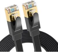 Hamiltion-3,5M Câble Ethernet Cat 8, Plat Câble Réseau Lan Wan, Sftp 30Awg, 2000Mhz 40Gbps Avec Connecteurs Rj45 Haute Qualité, Noir (3,5M)