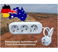 Hamiltion-3 Compartiment Adaptateur De Voyage Pour L'Australie,La Nouvelle-Zélande,Argentine,Papouasie-Nouvelle-Guinée,Uruguay,Avec 2 Usb Station De Piles. La Invention Géniale Supplémentaire.