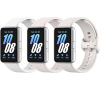 Hamiltion-3 Pièces Bracelets De Montre Compatible Avec Samsung Galaxy Fit 3 Pour Femme Homme,Bracelet De Sport De Remplacement En Silicone Souple,Blanc+Nébuleuse Rose+Lumière Étoilée