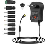 Hamiltion-30W Alimentation Universel 12V 9V 7.5V 6V 5V 4.5V 3V Et 5V 2.1A Usb Port Avec 8 Connecteurs Dc. Adaptateur Secteur Universel Pour Routeur/Haut-Parleur/Epilateur/Mini Fan/Bande Lumiere Led