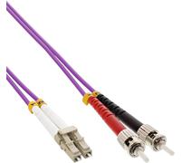 Hamiltion-4043718248667 Câble De Fibre Optique 0,5 M 2X Lc 2X St Om4 Violet