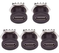 Hamiltion-5 Pièces/Ensemble Diy Oem Type C Connecteur Femelle À 6 Broches Pcba Brochage Vis Écrou Montage Type Dc 5V/20V Pd Alimentation