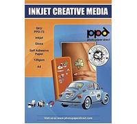 Hamiltion-50 Feuilles X A4 Papier Photo Autocollant Brillant,Personnalisable,Imprimable Jet D'Encre,Etiquètes Premium 120 G/M² -73-50