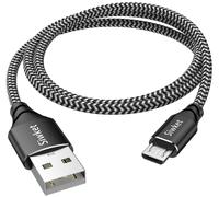 Hamiltion-5M Cavo Micro Usb Ricarica Rapida 2.4A, Cavo Usb In Nylon Supporta Qc 3.0 2.0, Fcp Compatibile Con A10, J6, Huawei P Smart P10 Lite, Honor 9 Lite, Xiaomi Redmi 6A, Redmi 7