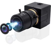 Hamiltion-5X Zoom Optique Full Hd 1080P Webcam,Caméra Usb Avec Objectif 2.8-12 Mm, Mise Au Point Manuelle Usb Avec Caméra High Frame 100Pfs Mini Caméscope En Métal Caméra De Sécurité À Domicile,Camér