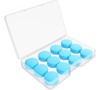 Hamiltion-6 Paires Bouchon D'oreille,Boule Quies En Silicone Quies Moulables,Boule Quies Silicone Réutilisables Et Étanches,Pour Sommeil Suppression Du Bruit Dormir Natation Ronflement (Bleu)