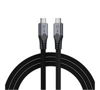 Hamiltion-80Gbps Pour Le Câble Thunderbolt 5 Tresse Usb-C Vers Usb-C 0,3M-Augmentation De La Largeur De Bande De 120 Gbps, 240W Chargement Pour Iphone 16/15, Thunderbolt 4/3, Usb4, Usb-C-Noir