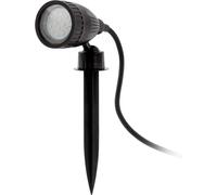 Hamiltion-93384 Lampe D'extérieur Piquet Nema 1 Gu10 Led Avec Câble Et Fiche, Plastique, Noir