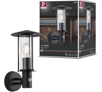 Hamiltion-94396 Luminaire D'Extérieur Appliques D'Extérieur Classic Avec Détecteur De Mouvement Ip44 Gradable Éclairage Extérieur Gris Foncé Lampe D'Extérieur Métal Verre Lampe De Jardin E27