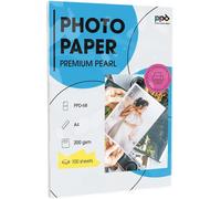 Hamiltion-A4X100 Feuilles Papiers Photo Super Premium Satiné,Grammage Moyen 200G,Jet D' Encre,Séchage Rapide,Microporeux,Résistant À L'Eau -68-100