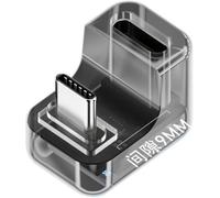 Hamiltion-Adaptateur Affichage Led Intelligent Type-C Transparent Adaptateur D'Extension Usb-C Mâle Vers Femelle Usb4.0 40 Gbit/S 140 W Forme En U Opposée Surveillance