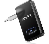 Hamiltion-Adaptateur Bluetooth Pour Voiture, Récepteur Audio Hi-Fi Sans Fil 3,5 Mm Avec Une Durée De Vie De La Batterie De 15 Heures, Pour La Stéréo Domestique(Noir)
