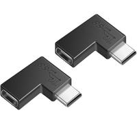 Hamiltion-Adaptateur Coudé Usb C 3.1 Mâle Vers Femelle, 90 Degrés Usb Type C Adaptateur, Adaptateur Usb C (Mâle) Vers Usb C (Femelle), Pour Pc, Ordinateur Portable, Tablette Et Téléphone Portable