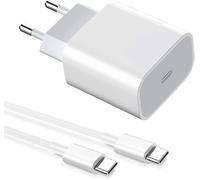 Hamiltion-Adaptateur D'Alimentation Usbc 20 W Chargeur Rapide Avec Câble De Charge Usb C Vers C De 2 M Pour Iphone 16/15 Pro Max, Ipad Pro 12,9/11"" 2021/2020/2018, Ipad Air, Galaxy S24/S23, Chargeur