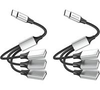 Hamiltion-Adaptateur De Câble Usb C Mâle Vers 3 Ports Usb Femelles, Type C Vers 3 Ports Type A 2.0 Pour Macbook, Ipad Pro Air, Microsoft Surface Go, Pc, Laptop