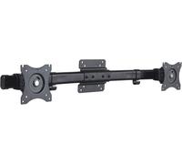 Hamiltion-Adaptateur Double Écran Pour 2 Moniteurs, Montage Mural, Inclinable : +/-45°, Pivotant : +/-15°, Rotatif : +/-180°, Capacité De Charge : Max.10Kg, Vesa 75X75 & 100X100, Noir