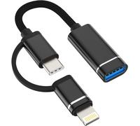 Hamiltion-Adaptateur Lightning Usb C Vers Usb A Jack Pour Iphone Otg Câble Type Thunderbolt Pour Clavier, Clé, Souris, Hub Accessoires Pour 14 13 12 Pro Max 8 7 Plus Samsung Macbook Ipad Huawei Xiaom
