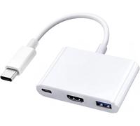 Hamiltion-Adaptateur Multiport Usb C Vers Hdmi Pour Iphone 15 Macbook Pro Air Ipad Pro, Hub Av Numérique De Type C Certifié Apple Mfi, Avec Hdmi 4K @ 60 Hz, Usb 3.0, 100 W Pd Compatible Avec Samsung