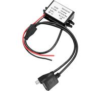 Hamiltion-Adaptateur Secteur 12V Vers Usb,12V À 5V 3A 15W Dc Buck Converter Module,Dc Vers Dc Adaptateur Convertisseur D'Alimentation De Voiture (Usb+Micro)