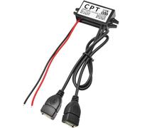 Hamiltion-Adaptateur Secteur 12V Vers Usb,12V À 5V 3A 15W Dc Buck Converter Module,Dc Vers Dc Adaptateur Convertisseur D'Alimentation De Voiture (Double Usb)