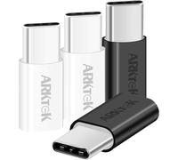 Hamiltion-Adaptateur Usb-C, Usb Type C (Mâle) À Micro Usb (Femelle) Adaptateur Pour Synchronisation Et Chargement De Données (4 Paquets)