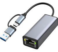 Hamiltion-Adaptateur Usb C Vers Ethernet Adaptateur Réseau Vers Rj45 Lan Type-C/Usb C Compatible Pour Iphone 15 Pro, Macbook Pro/Air M2 M1, Galaxy S23, Dell, Switch (2.5 Gigabit)