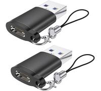 Hamiltion-Adaptateur Usb C Vers Usb 3.0, Adaptateur Usb Type-C Vers Usb Femelle Otg(2 Pack) Compatible Avec Iphone 15, Macbook Pro/Air 2020 2019 2018, Samsung Galaxy S20 S21 S22 S23