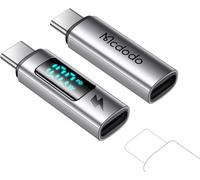 Hamiltion-Adaptateur Usb C Vers Usb C 100 W Chargement De Données Affichage De L'Écran De Sortie Boîtier En Alliage D'Aluminium De Type C Adaptateur De Conversion