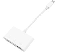 Hamiltion-Adaptateur Usb Otg 3 En 1 Lecteur De Carte Tf/Sd Câble Otg Pour I-Phone/I-Pad Support Hubs Midi Clavier Souris Lecteur De Carte Support Pour Ios 13 Et Supérieur