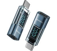 Hamiltion-Adaptateurs Usb C Vers Usb C 100 W Avec Affichage Led [Lot De 2] Adaptateur Usb C To C Charge Rapide Pd Pour Iphone 15/15 Pro/15 Pro Max, Samsung Galaxy S23/S22, Macbook Et Plus D'Appareils