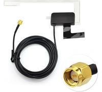 Hamiltion-Antenne Autoradio Dab Voiture Brise Collante Sma Mâle Avec 3m Câble Compatible Avec Autoradio Dab + Pioneer Kenwood Pure Jvc Alpine Multi-Way