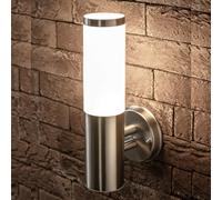 Hamiltion-Applique Murale D'Extérieur En Acier Inoxydable Argenté Pour Jardin, Terrasse, Porche, Véranda, Terrasse