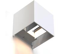 Hamiltion-Applique Murale Led Connectée (Éclairage Mural Wifi Design Up-And-Down, Pour Intérieur Et Exterieur Ip44, Commande Vocale Via Alexa, Google Assistant, Siri) Blanc