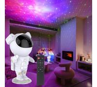 Hamiltion-Astronaute Projecteur Galaxy,Projecteur Ciel Etoile D'Astronaute,Projecteur De Galaxie D'Astronaute,Minuterie,Télécommande,Angle Réglable,Plafonnier De Chambre,Adapté Aux Cadeaux
