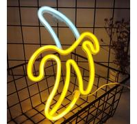 Hamiltion-Banane Néon Signe De Lumière Led Banane Neon Signe Lampe Murale Propulsée Par 3 Aa Batterie/Usb Charge Led Banane Night Light Pour Chambre À Coucher Enfants Salle D'enfants Décor Fête De Ma
